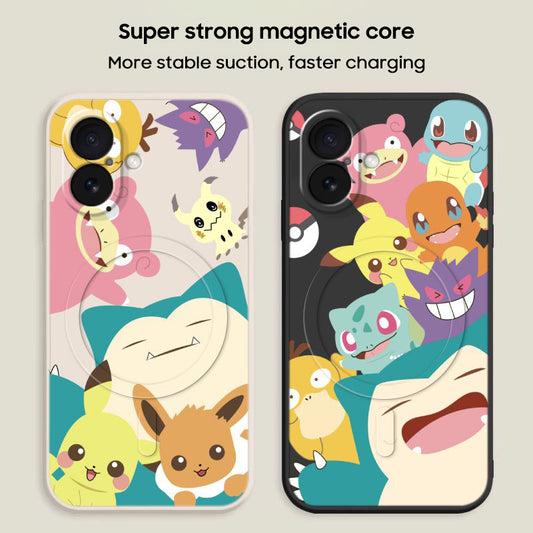 iPhone Lanyard Series | Pokémon Liquid Silicone MagSafe Phone Case