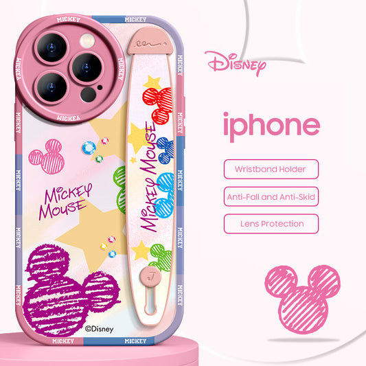 iPhone Series | “Disney”  Liquid Silicone Wristband Phone Case