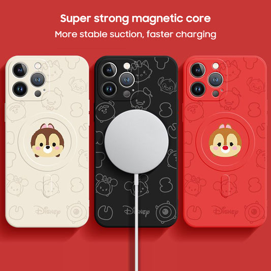 iPhone Lanyard Series | Chip & Dale Liquid Silicone MagSafe Phone Case