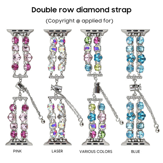 Apple Watch | Double Row Diamond Watch Band