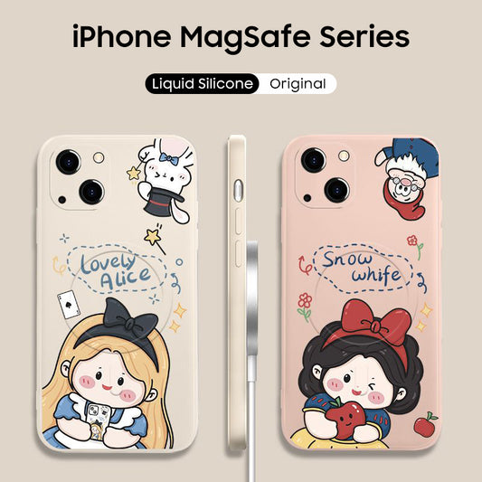 iPhone Lanyard Series | Disney Princess Liquid Silicone MagSafe Phone Case