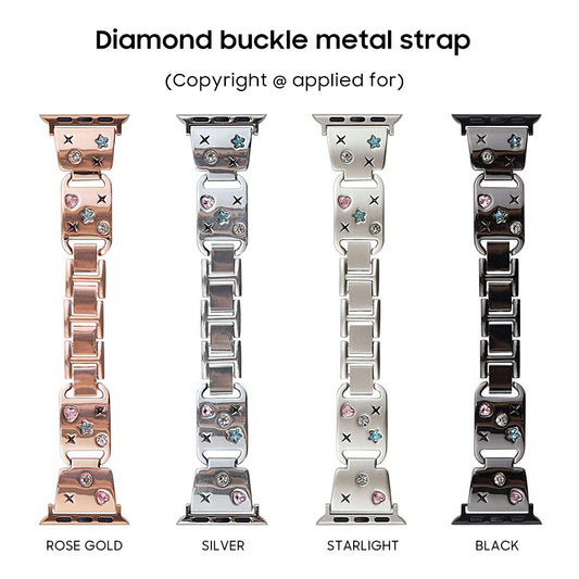 Apple Watch | Diamond-studded Metal Watch Band