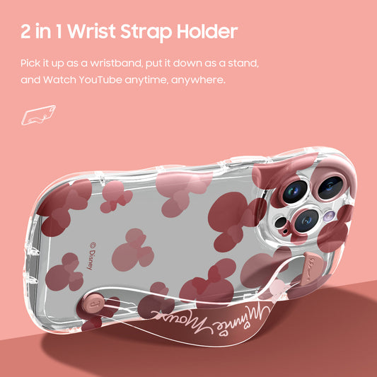iPhone Series | Cartoon Disney Design Transparent Wristband Phone Case