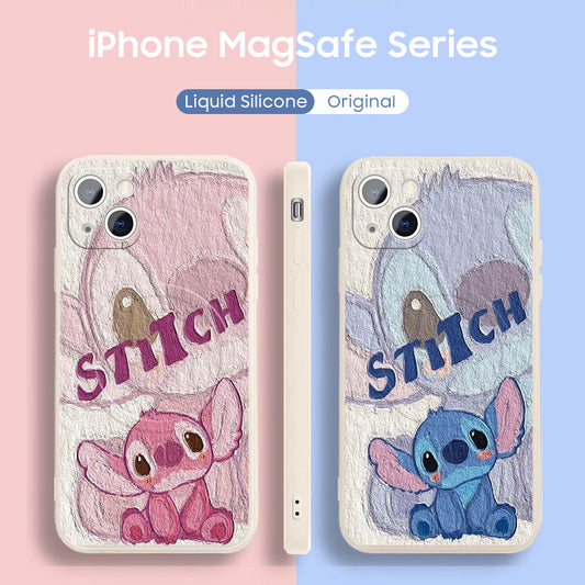 iPhone Lanyard Series | Stitch Liquid Silicone MagSafe Phone Case