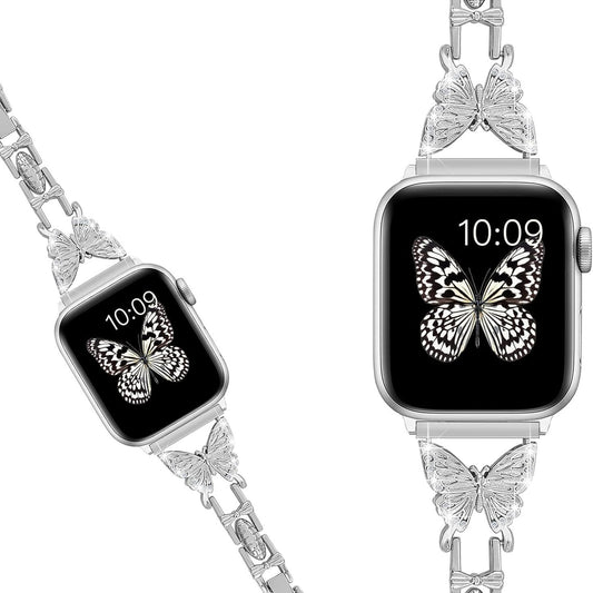 Apple Watch | Diamond Butterfly Metal Watch Band