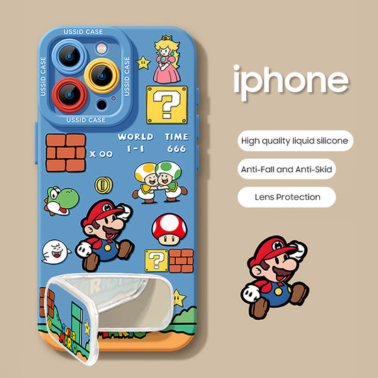 iPhone beads series | Super Mario Liquid Silicone Phone Case