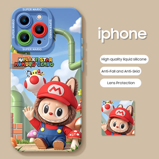 iPhone beads series | Cute Cartoon Liquid Silicone Phone Case