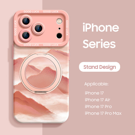 iPhone Lanyard Series | Beautiful Mountains Phone Case with Rotating Stand Design