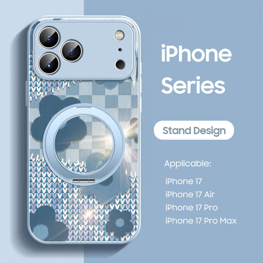 iPhone Lanyard Series | Magnetic Rotating Bracket Cartoon Phone Case