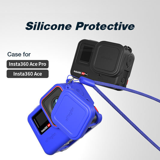 Insta360 Ace Pro/Ace Accessories | Silicone Protective Case (With Neck Lanyard)