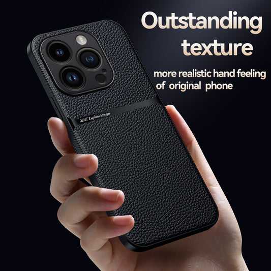 iPhone Series | Skin-Feel Leather Phone Case