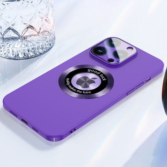 iPhone MagSafe Series | Slim Matte Cutout Logo Phone Case