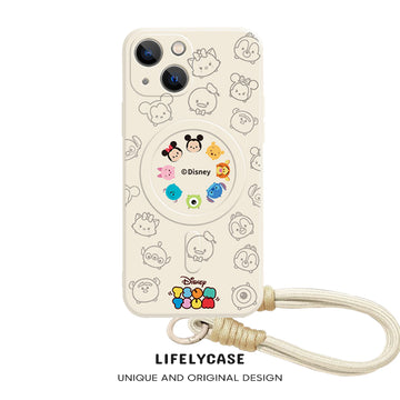 iPhone Lanyard Series | Disney Design Liquid Silicone MagSafe Phone Case