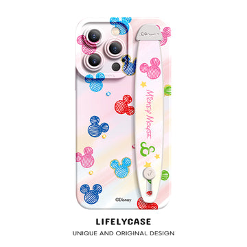 iPhone Series | “Disney”  Liquid Silicone Wristband Phone Case