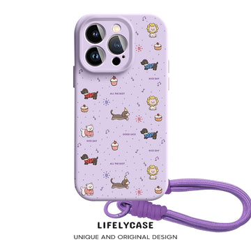 iPhone Lanyard Series | Dachshund Liquid Silicone MagSafe Phone Case