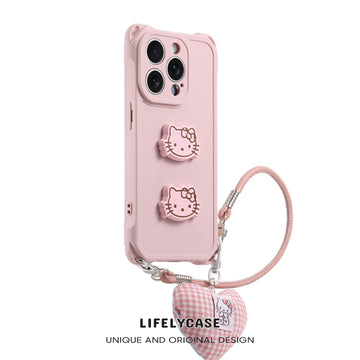 iPhone Lanyard Series | Liquid Silicone Cartoon Phone Case