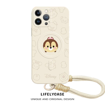 iPhone Lanyard Series | Chip & Dale Liquid Silicone MagSafe Phone Case
