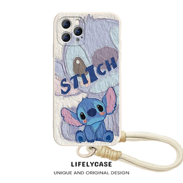 iPhone Lanyard Series | Stitch Liquid Silicone MagSafe Phone Case