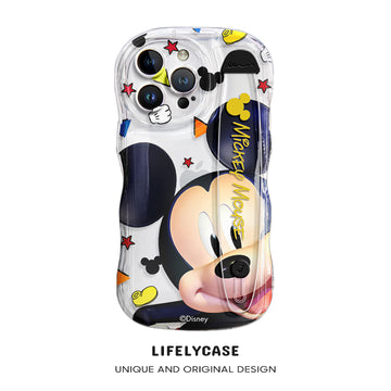 iPhone Series | Cartoon Disney Design Transparent Wristband Phone Case