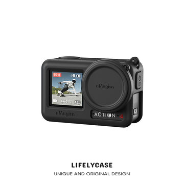 DJI Action 4/3 Accessories | Silicone Protective Case (With Neck Lanyard)