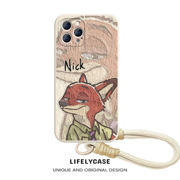 iPhone Lanyard Series | Zootopia Liquid Silicone MagSafe Phone Case