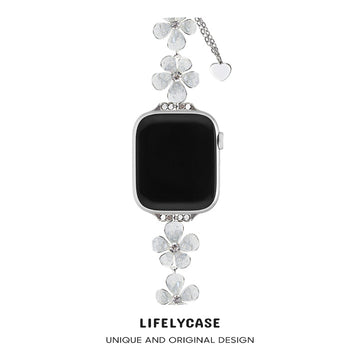 Apple Watch | Diamond-Studded Four-Leaf Clover Metal Watch Band