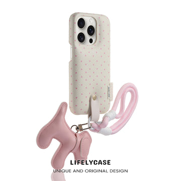iPhone Lanyard Series | Genuine Leather Phone Case with Free Dachshund Pendant