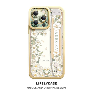 iPhone Series | “Flower Series”  Liquid Silicone Wristband Phone Case