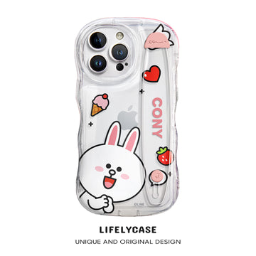 iPhone Series | LINE FRIENDS Design Transparent Wristband Phone Case