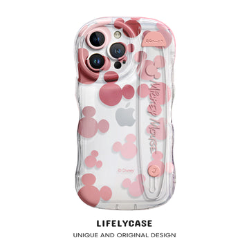 iPhone Series | Cartoon Disney Design Transparent Wristband Phone Case