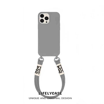 iPhone Lanyard Series | Simple Liquid Silicone Phone Case - Wrist Lanyard