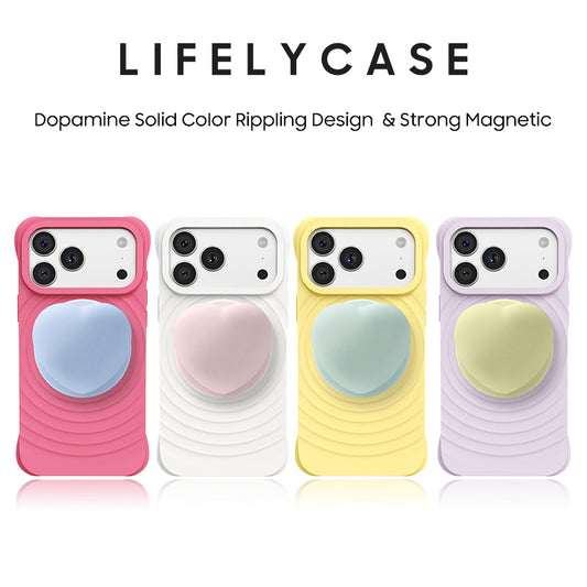 iPhone Lanyard Series | Sweet Heartbeat: Wavy Ripple MagSafe Case
