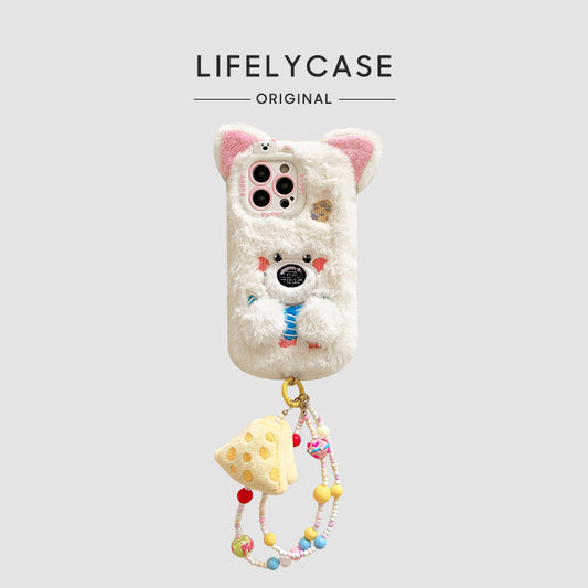 iPhone Lanyard Series | West Highland White Terrier Cartoon Plush Phone Case