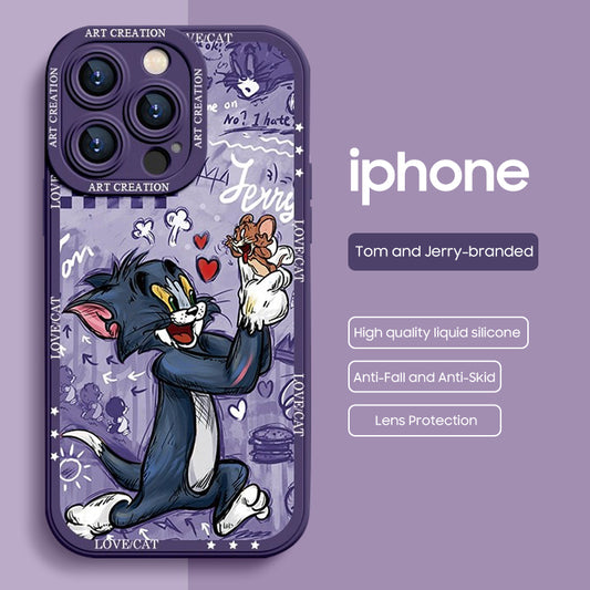 iPhone Lanyard Series | Tom and Jerry Co-Branded Cartoon Phone Case