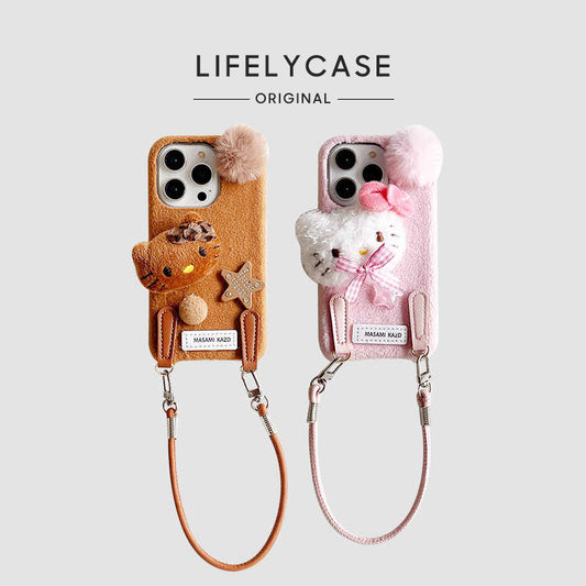 iPhone Lanyard Series | Hello Kitty Plush Phone Case