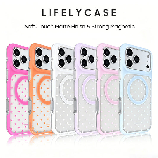 iPhone Lanyard Series | Sweet Polka Dot MagSafe Case