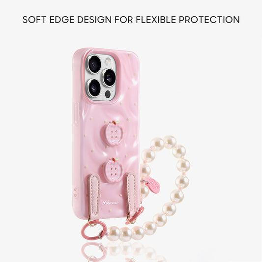 iPhone Lanyard Series | Button Design Cartoon Phone Case