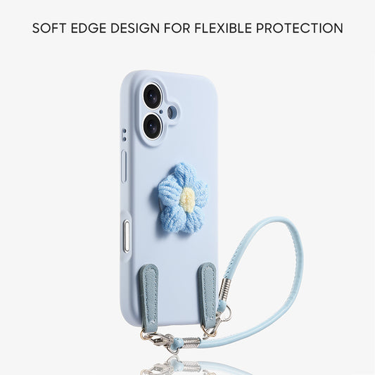 iPhone Lanyard Series | Liquid Silicone Cartoon Phone Case