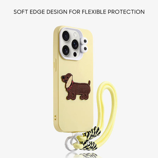 iPhone Lanyard Series | Liquid Silicone Cartoon Phone Case