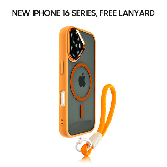 iPhone Lanyard Series | Matte MagSafe Magnetic Phone Case