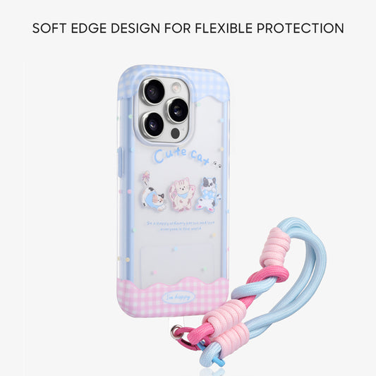 iPhone Lanyard Series | Cartoon Color Phone Case
