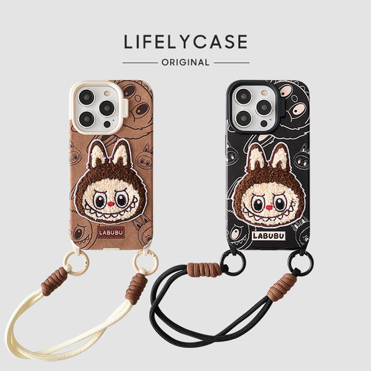 iPhone Lanyard Series | Cute Labubu Cartoon Plush Phone Case