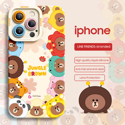 iPhone Lanyard Series | LINE FRIENDS Co-Branded Cartoon Phone Case