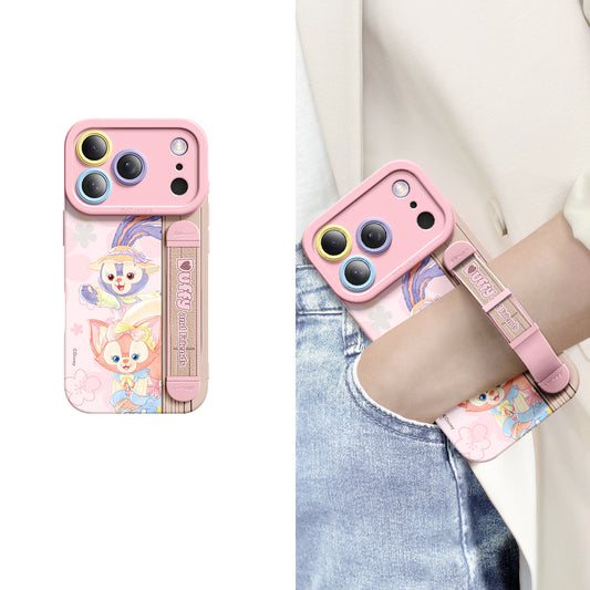 Série iPhone | Étui de téléphone avec bracelet en silicone liquide Art Series