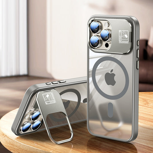 Serie MagSafe para iPhone | Soporte para gafas Estuche metálico para teléfono MagSafe 