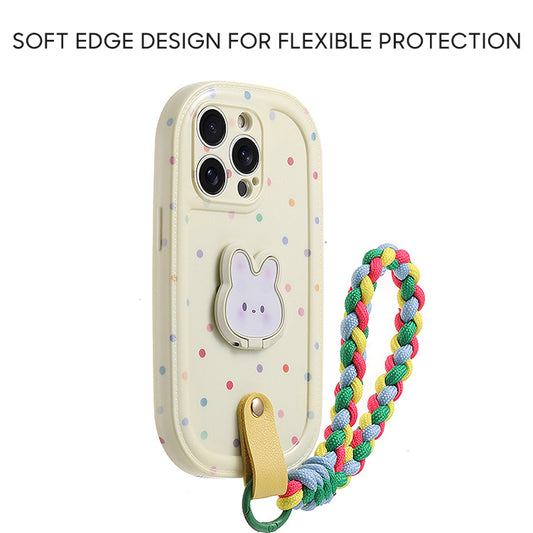 iPhone Lanyard Series | Rabbit Ring Stand Phone Case