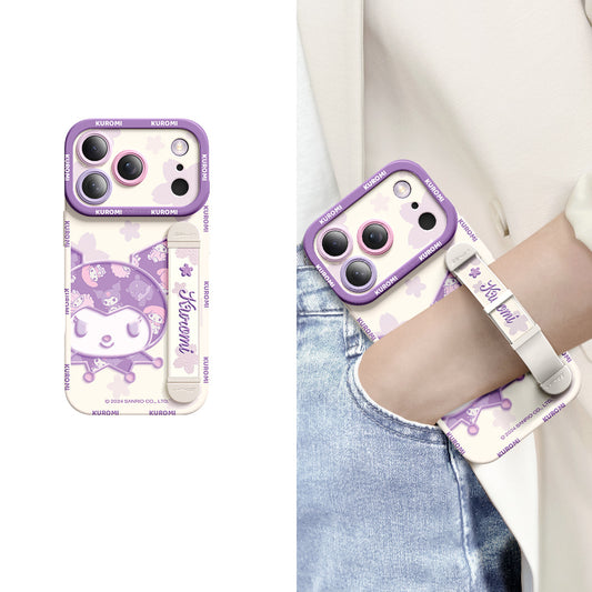 iPhone Wristband Series | Cartoon Liquid Silicone Phone Case
