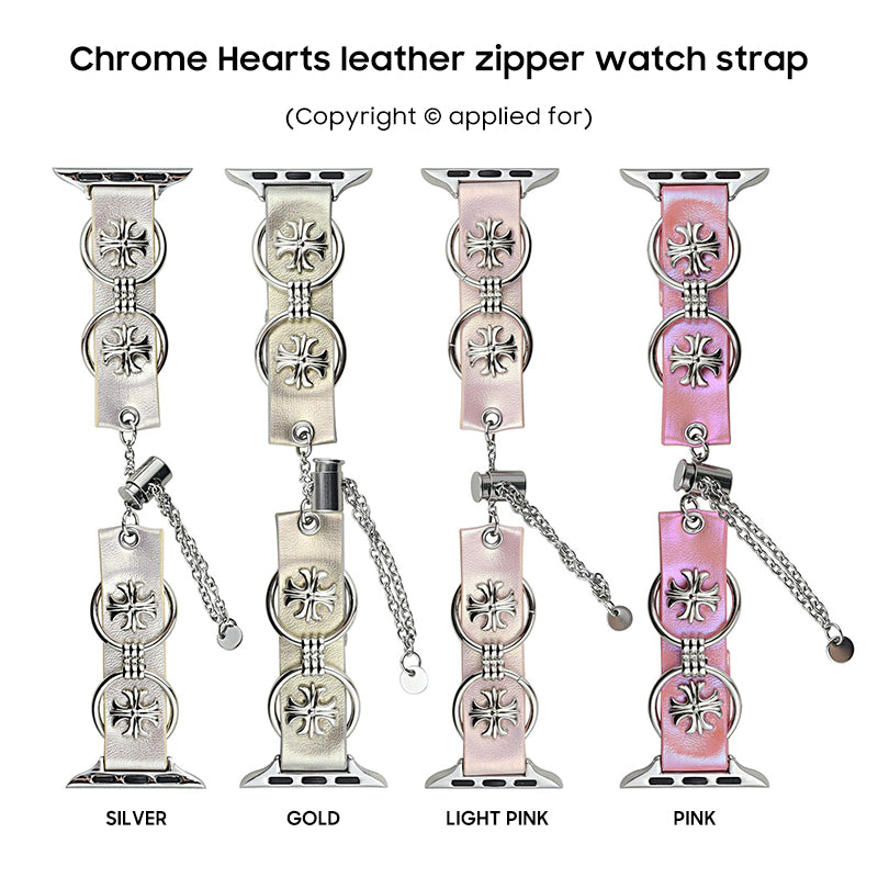 小物 CHROME HEARTS 2ZIP STRAP 購入前鑑定可】クロムハーツ 2ZIP Chrome Hearts - クロムハーツ