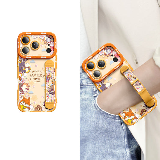 Série iPhone | Étui de téléphone avec bracelet en silicone liquide Art Series