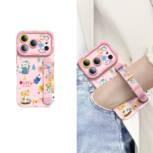 Série iPhone | Étui de téléphone avec bracelet en silicone liquide Art Series